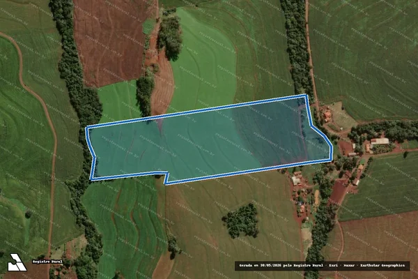 Imagem de satélite de Sítio São José - Parte 5 em Barbosa Ferraz - PR
