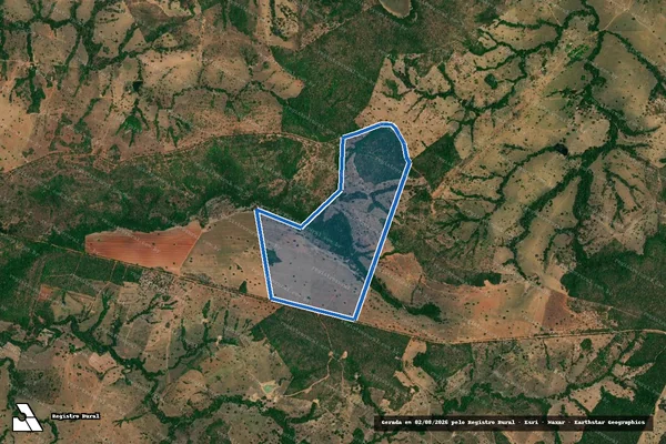 Imagem de satélite de FAZENDA SANTO ANTÔNIO - 02 em Formoso - GO