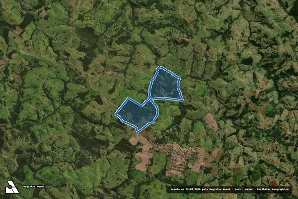 Imagem de satélite de FAZENDA SYRACUSE - 01 em Laranjal - PR