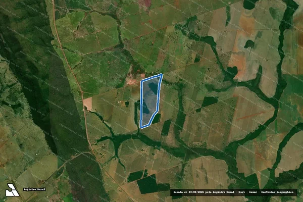 Imagem de satélite de LOTE N. 26 ? FAZENDA CAÇADINHA - Parte 1 em Pontes e Lacerda - MT