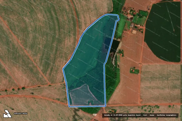 Imagem de satélite de Fazenda da Mata - 001 em Barretos - SP