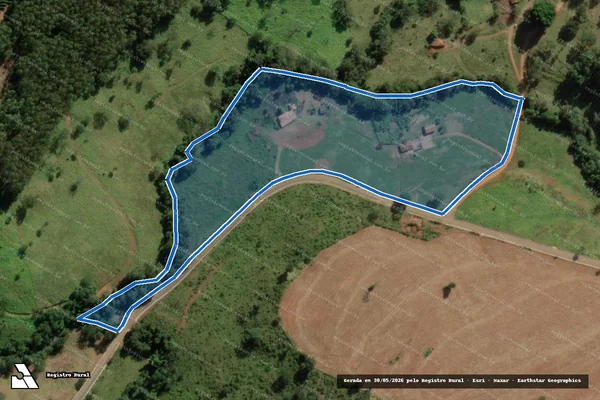 Imagem de satélite de FAZENDA AGUDO OU LAJINHA em Claraval - MG