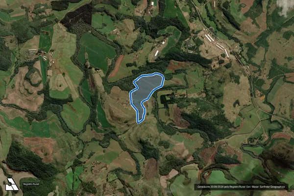Imagem de satélite de P.A. 30 DE OUTUBRO - Lote 05 - Parte 1 em Campos Novos - SC