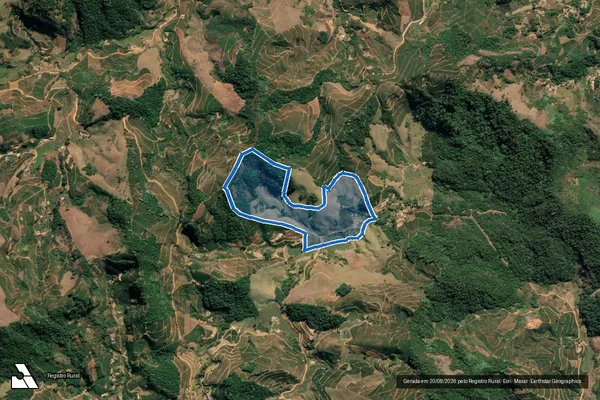 Imagem de satélite de Monte Alverne - PARCELA_01 em Simonésia - MG