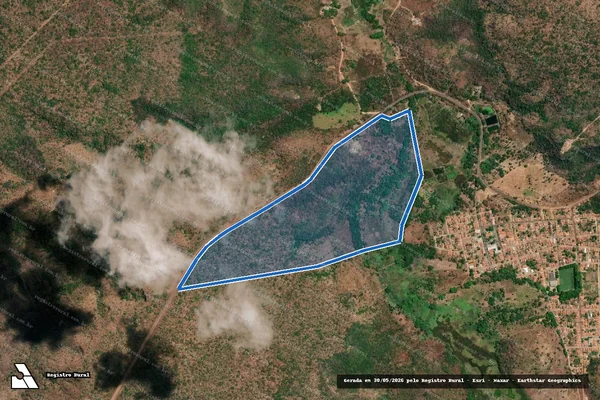 Imagem de satélite de Gleba  Barra do Periperi em Guadalupe - PI