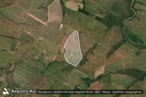 Imagem de satélite de Fazenda Taquaruçu em Osvaldo Cruz - SP