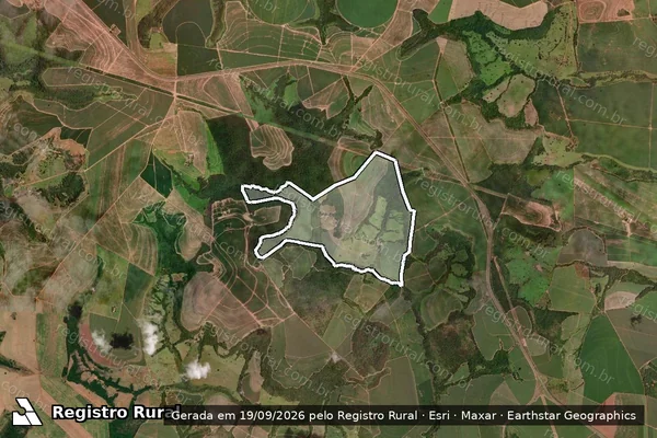 Imagem de satélite de Fazenda Indiana - Parcela 1 em Campo Florido - MG