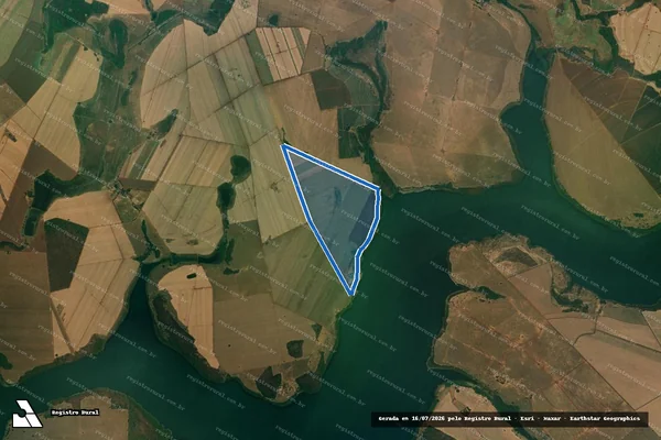 Imagem de satélite de Fazenda Campanha Campo Grande - PARTE 1 em Inaciolândia - GO
