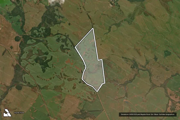 Imagem de satélite de Fazenda Rincão da Cachoeira - Parte 1 em Esmeralda - RS