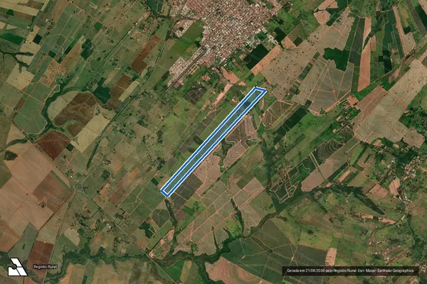 Imagem de satélite de Fazenda das Antas - Parcela 1 em Tupi Paulista - SP