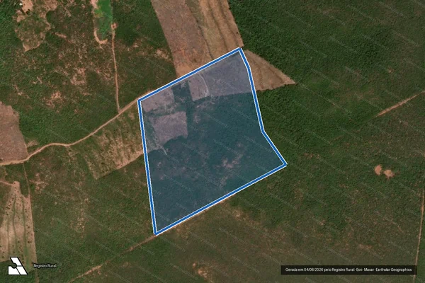 Imagem de satélite de FAZENDA NOSSA SENHORA APARECIDA - LOTE 14 em Coribe - BA