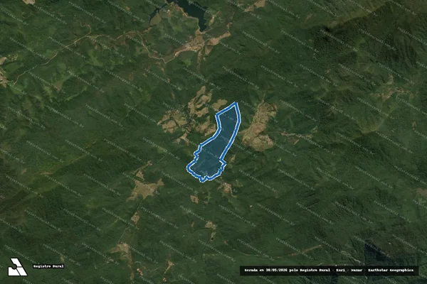 Imagem de satélite de Fazenda Sertão do Rio Vermelho - Gleba A em Bananal - SP