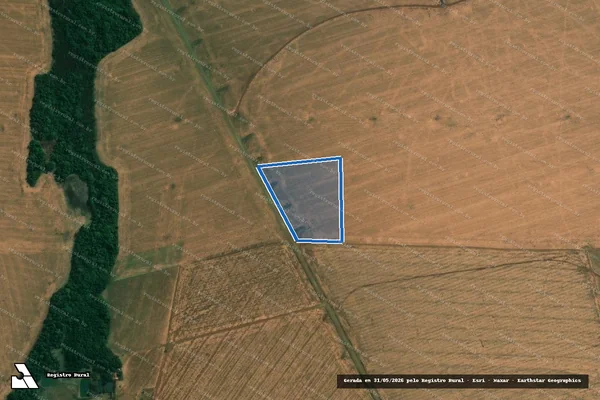 Imagem de satélite de FAZENDA BOM JARDIM CÓRREGO D'ANTA / Gleba 16 em Montividiu - GO