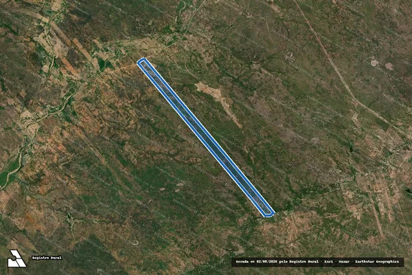 Imagem de satélite de SÍTIO JATOBÁ - Gleba 01 em Sertânia - PE