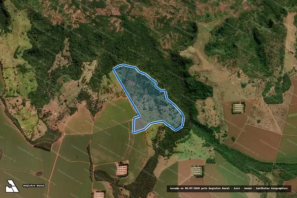 Imagem de satélite de FAZENDA BOA VISTA LD GROTÃO / GLEBA 001 em Portelândia - GO