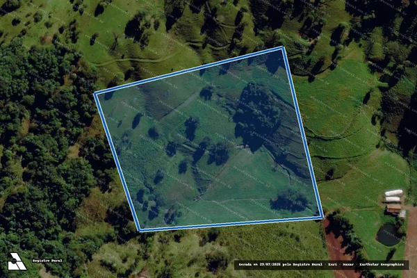 Imagem de satélite de Parte do Lote Rural nº 140 - Parte 1 em Romelândia - SC