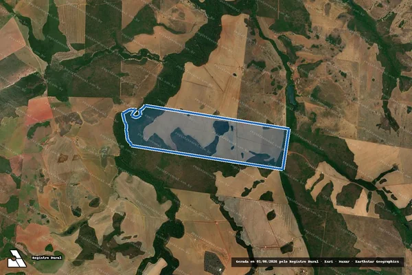 Imagem de satélite de FAZENDA PRIMAVERA IV em Canarana - MT