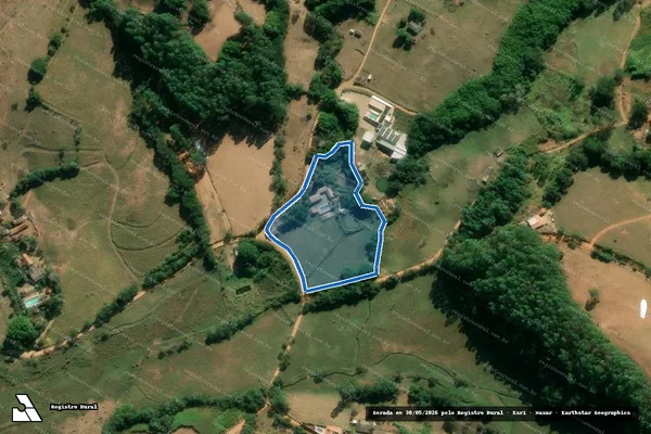 Imagem de satélite de Sítio Pedacinho do Ceu - PEDACINHO DO CEU em Baependi - MG