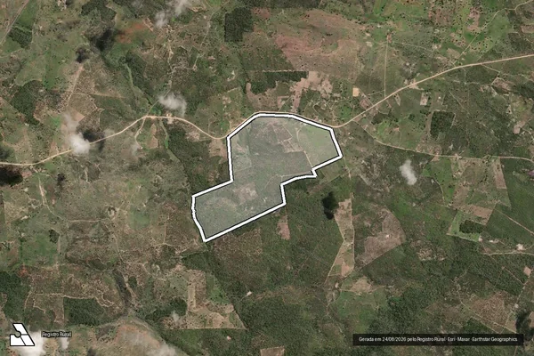 Imagem de satélite de FAZENDA ENGENHO - GLEBA B em Macajuba - BA