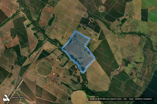 Imagem de satélite de Fazenda Ourissanga - Gleba ?A? em Selvíria - MS