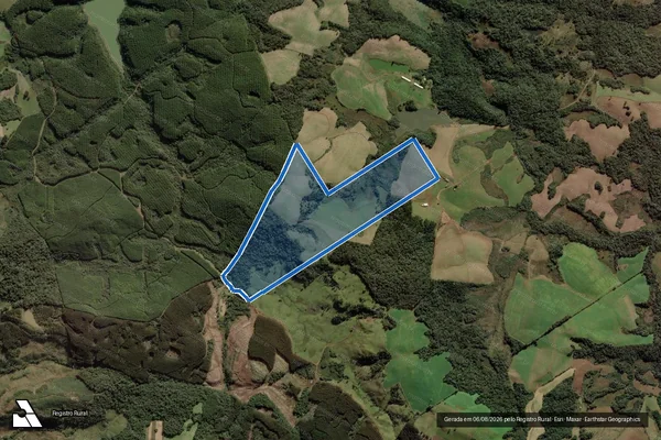 Imagem de satélite de Fazenda Bahia II - Parte 1 em Rio das Antas - SC