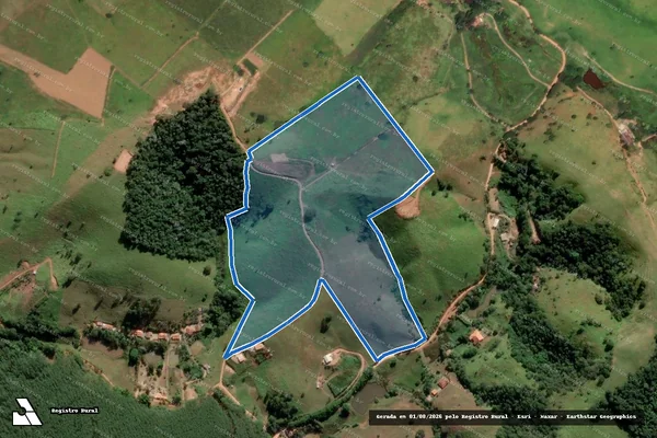 Imagem de satélite de Fazenda Serimbura I Sede - GLEBA A4 em Jambeiro - SP