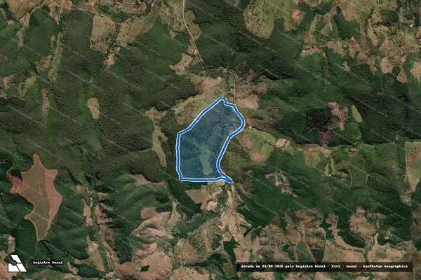 Imagem de satélite de Santa Cruz da Barra - Gleba-01- em Capelinha - MG