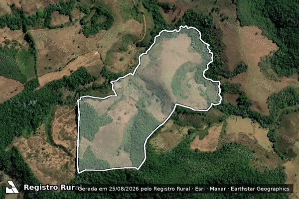 Imagem de satélite de BUCAINA - GLEBA 02 em Santa Rita de Ibitipoca - MG