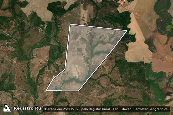 Imagem de satélite de CHÁCARA PALMEIRAS - Parte 1 em Conceição do Araguaia - PA