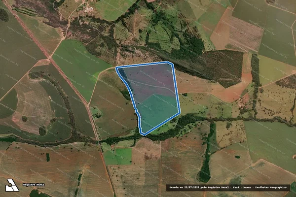 Imagem de satélite de FAZENDA PERDIZES E BOA VISTA em Caldas Novas - GO