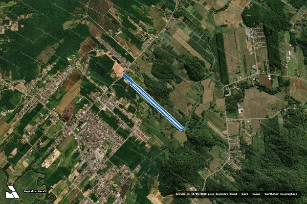 Imagem de satélite de SÍTIO DO BUTZKE - SÍTIO DO BUTZKE em Schroeder - SC