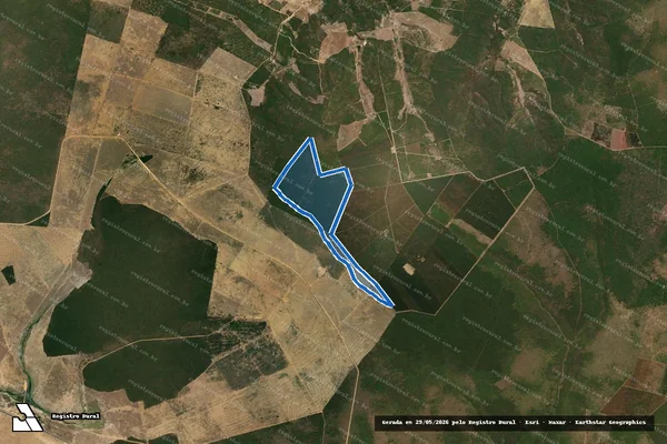 Imagem de satélite de Veredão Fazenda Curral de Varas - Gleba 08 - Gleba 08 em Águas Vermelhas - MG