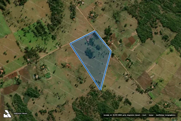 Imagem de satélite de Projeto de Assentamento Santa Mônica - Lote 237 FETAGRI em Terenos - MS