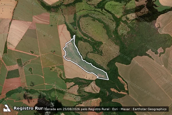 Imagem de satélite de Fazenda Buritizal - Gleba ?C? em Costa Rica - MS