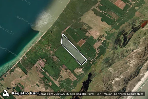 Imagem de satélite de Fazenda Santa Rosa ? Área 2 - GLEBA 2 em São José do Norte - RS
