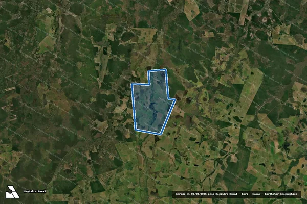 Imagem de satélite de Fazenda Santa Fé - Mat. 124,125,126,538 em Vila Bela da Santíssima Trindade - MT