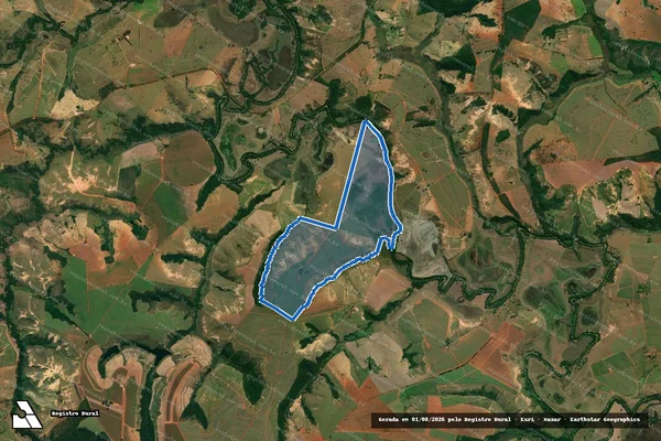 Imagem de satélite de Fazenda Campo Alegre - Gleba 01 em Bambuí - MG