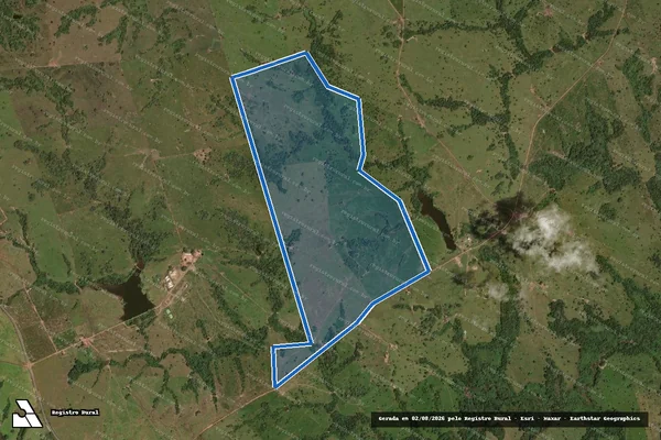 Imagem de satélite de FAZENDA TIA UDA - 001 em Araguanã - TO