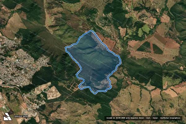 Imagem de satélite de FAZENDA DO ENGENHO - GLEBA Nº 02 em Pitangui - MG