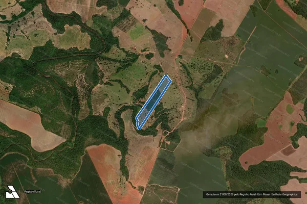 Imagem de satélite de Fazenda Inhumas - Gleba A em Caiapônia - GO