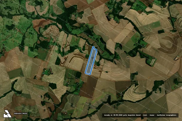Imagem de satélite de Lote nº 31-Remanescente - Gleba 12 - Colônia Cantu - Lote nº 31-Remanescente em Campina da Lagoa - PR