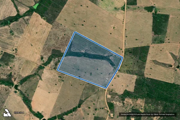 Imagem de satélite de FAZENDA NOSSA SENHORA APARECIDA - LOTE 01_Matrícula 17342 - Parte 1 em Nossa Senhora da Glória - SE