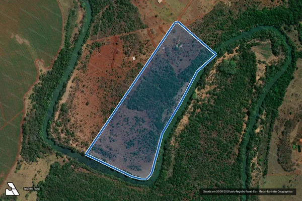 Imagem de satélite de Lote 34 - Projeto de Assentamento Valci dos Santos - Parte 1 em Uberlândia - MG