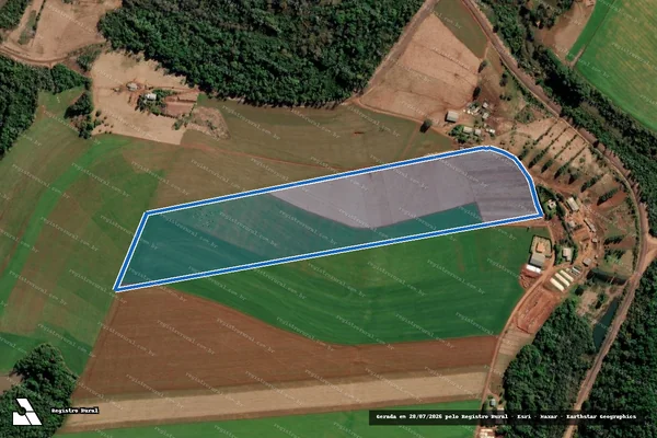 Imagem de satélite de PE CRISTO REI ? LOTES - LOTE 14B em Chiapetta - RS