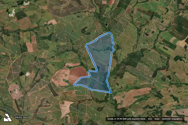 Imagem de satélite de Fazenda Rancho Alegre / Fazenda Rancho Alegre em Estrela d'Oeste - SP