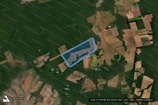 Imagem de satélite de Fazenda São Judas Tadeu - Parte 3 em Nova Maringá - MT