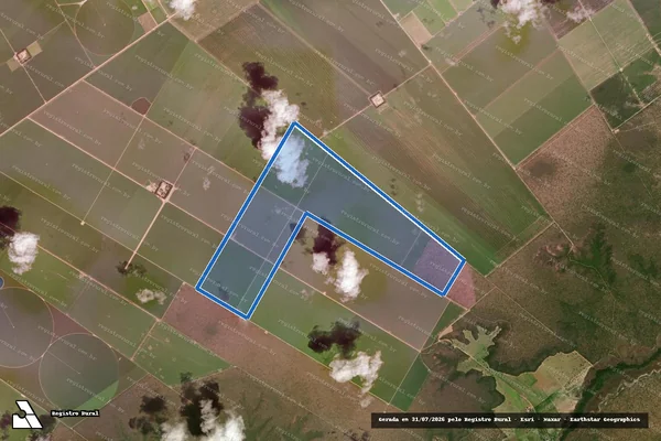 Imagem de satélite de Fazenda Santa Paula I - Parte 1 em Jaborandi - BA