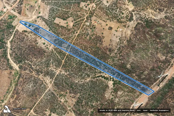 Imagem de satélite de BARRA DO OLHO D ÁGUA - 001 em Lagoa do Barro do Piauí - PI