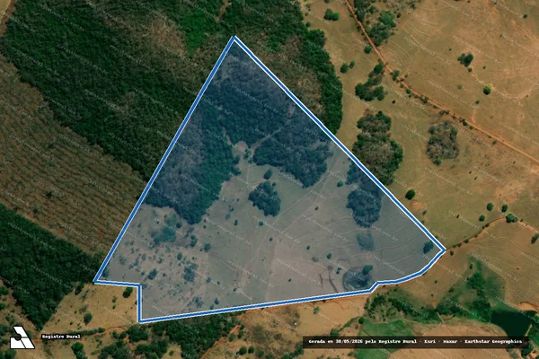 Imagem de satélite de Fazenda Chaveiro ou Dois Monjolos - Parcela 2 em Anicuns - GO