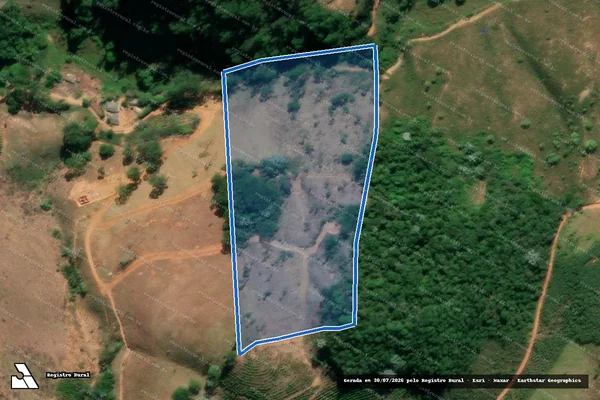 Imagem de satélite de Fazenda Boa Vista - GLEBA 03 em Ibitirama - ES